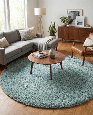  10' x 10' Zermatt Shag Round Rug