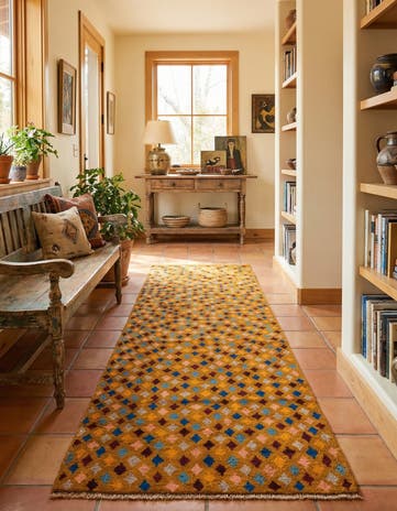2' 8 x 9' 6 Hand Knotted Balouch Wool Runner Rug