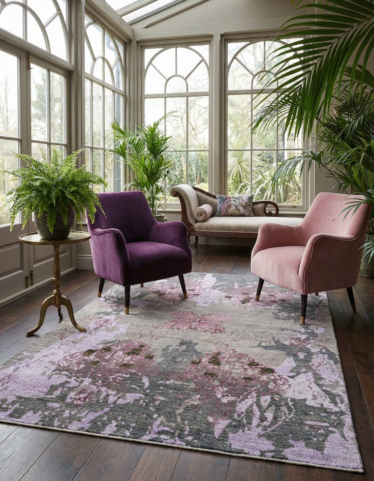 Detail image of  5' 5 x 7' 10  Hand Knotted Anar Rug