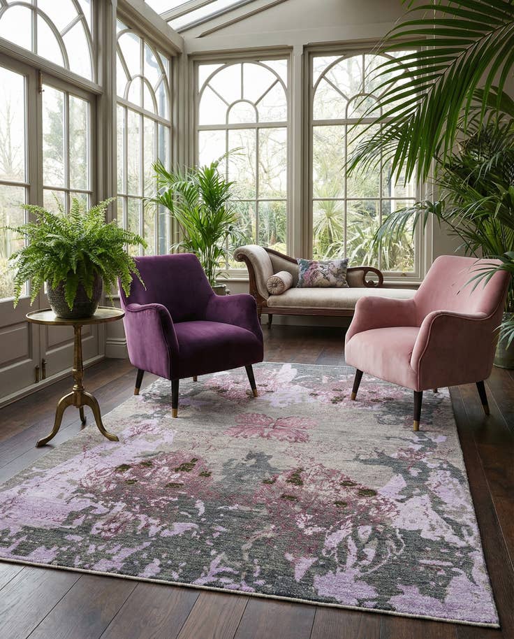 Detail image of 5' 5 x 7' 10 Hand Knotted Anar Rug