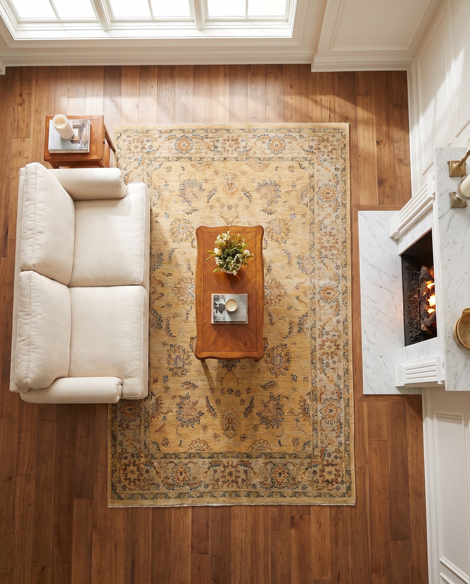 4' 10 x 7' 6 Hand Knotted Ziegler Rug