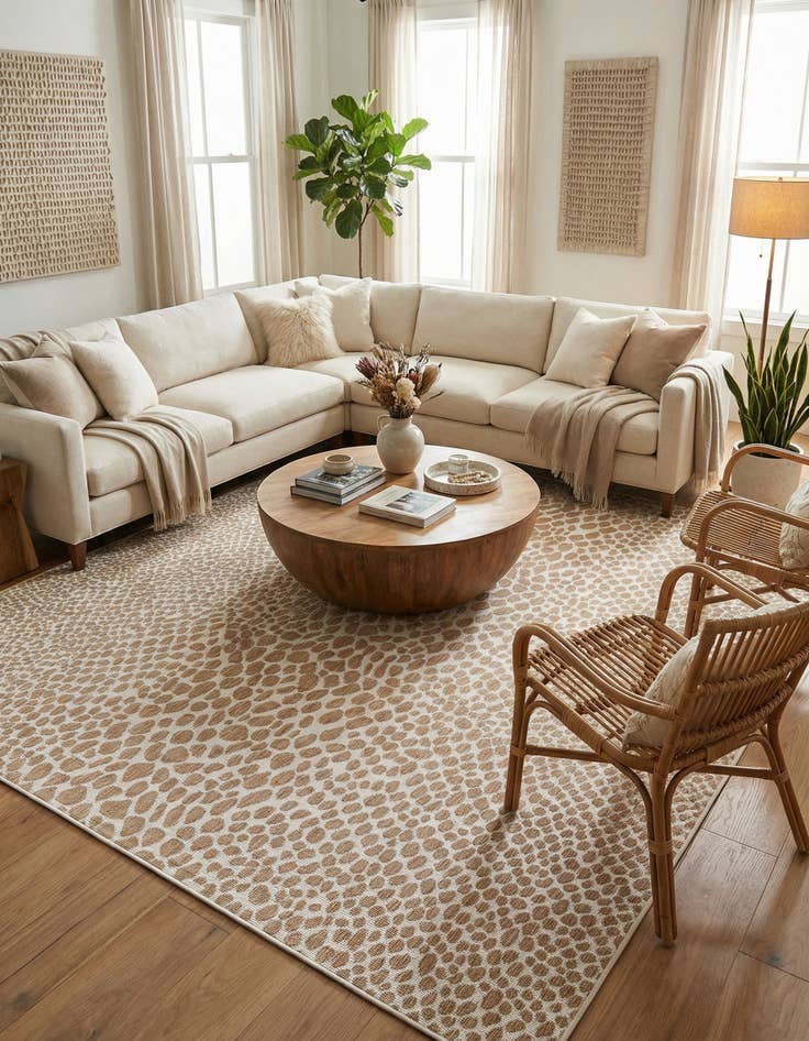 Detail image of 10' 8 x 10' 8  Washable Jill Zarin Cape Town Indoor / Outdoor Square Rug