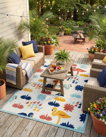 7' x 10' Easy-Clean Belize Indoor / Outdoor Rug