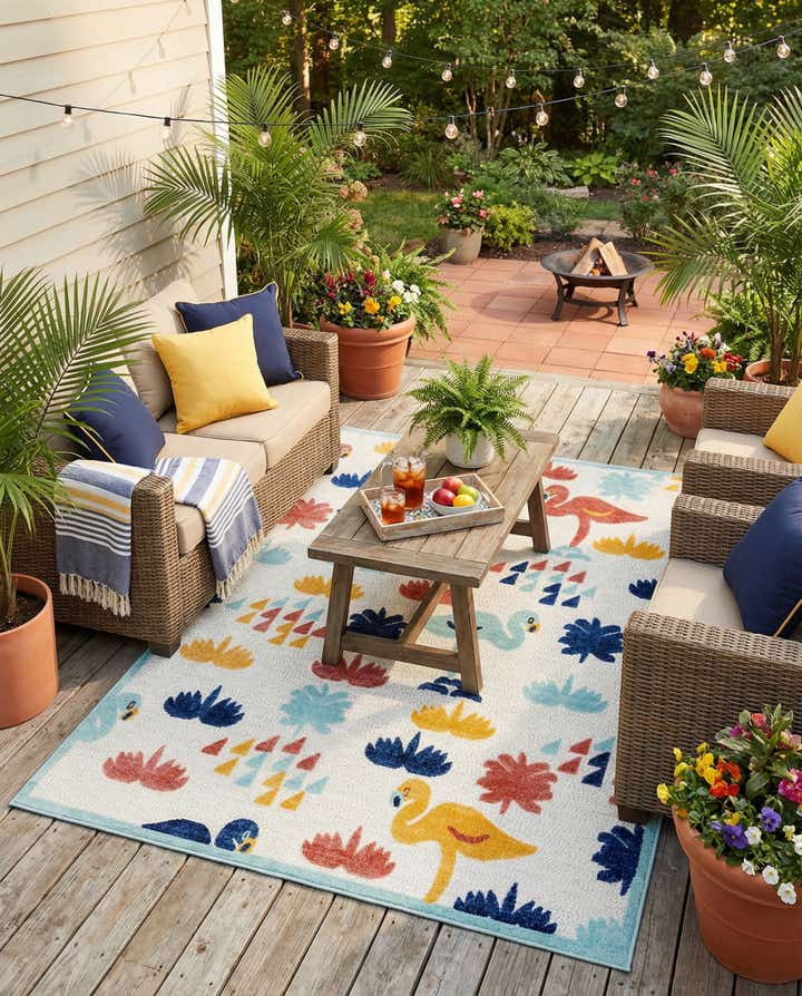 7' x 10' Easy-Clean Belize Indoor / Outdoor Rug
