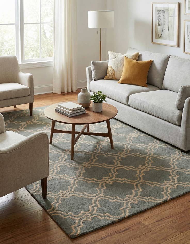 Detail image of 5' 1 x 7' 10 Luna Wool Rug