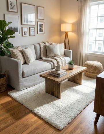4' x 6' Solid Shag Rug