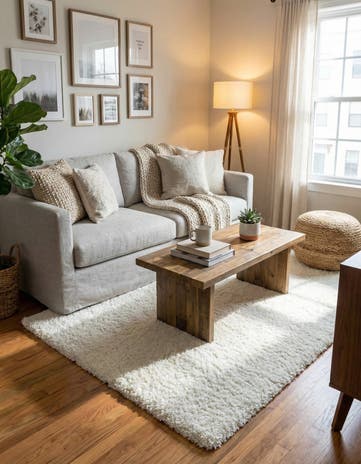 4' x 6' Solid Shag Rug