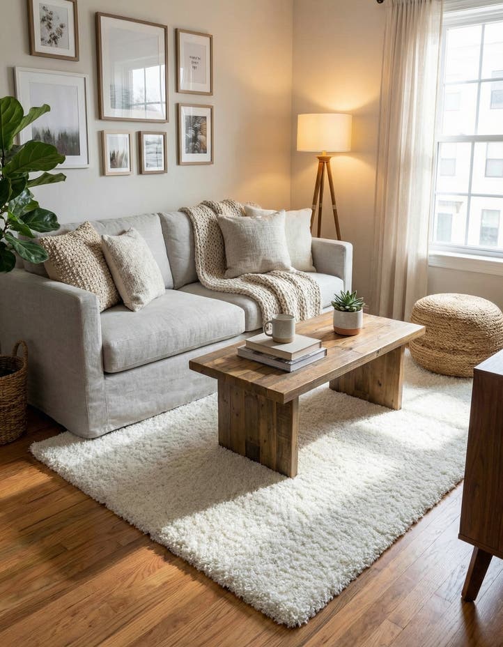 4' x 6' Solid Shag Rug