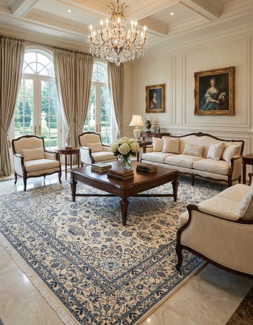 6' 11 x 10' 1 Hand Knotted Nain Rug
