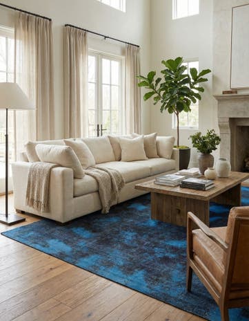 7' 7 x 11' Hand Knotted Ultra Vintage Persian Wool Rug