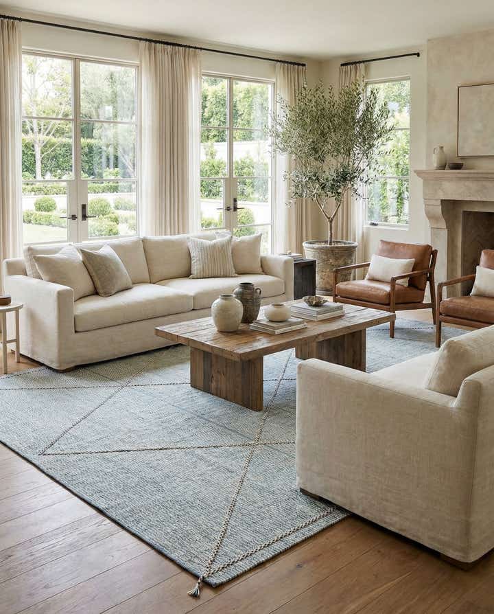9' 9 x 14' 2 Hand Knotted Darya Wool Rug