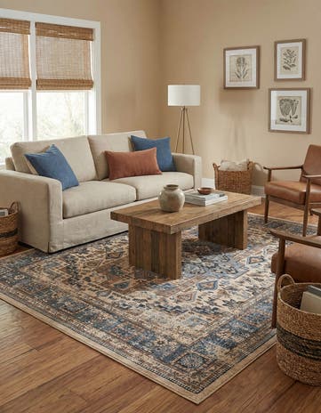 Tan Medina Square Rug