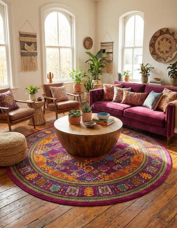 7' 10 x 7' 10 Calypso Round Rug