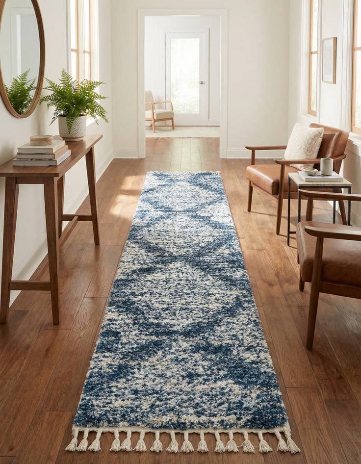 Detail image of  2' 7 x 12' Serenity Shag Runner Rug