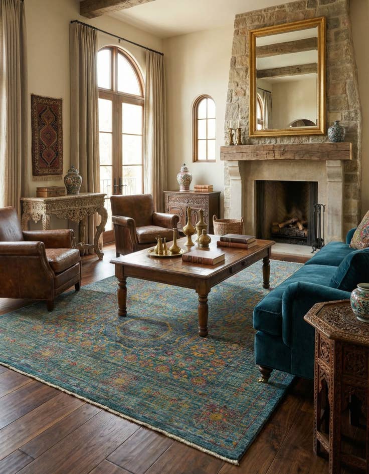 Detail image of 5' x 6' 6 Mamluk Ziegler Rug