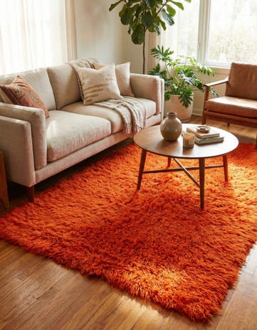 3' 10 x 6' 7 Hand Knotted Moroccan Wool Rug