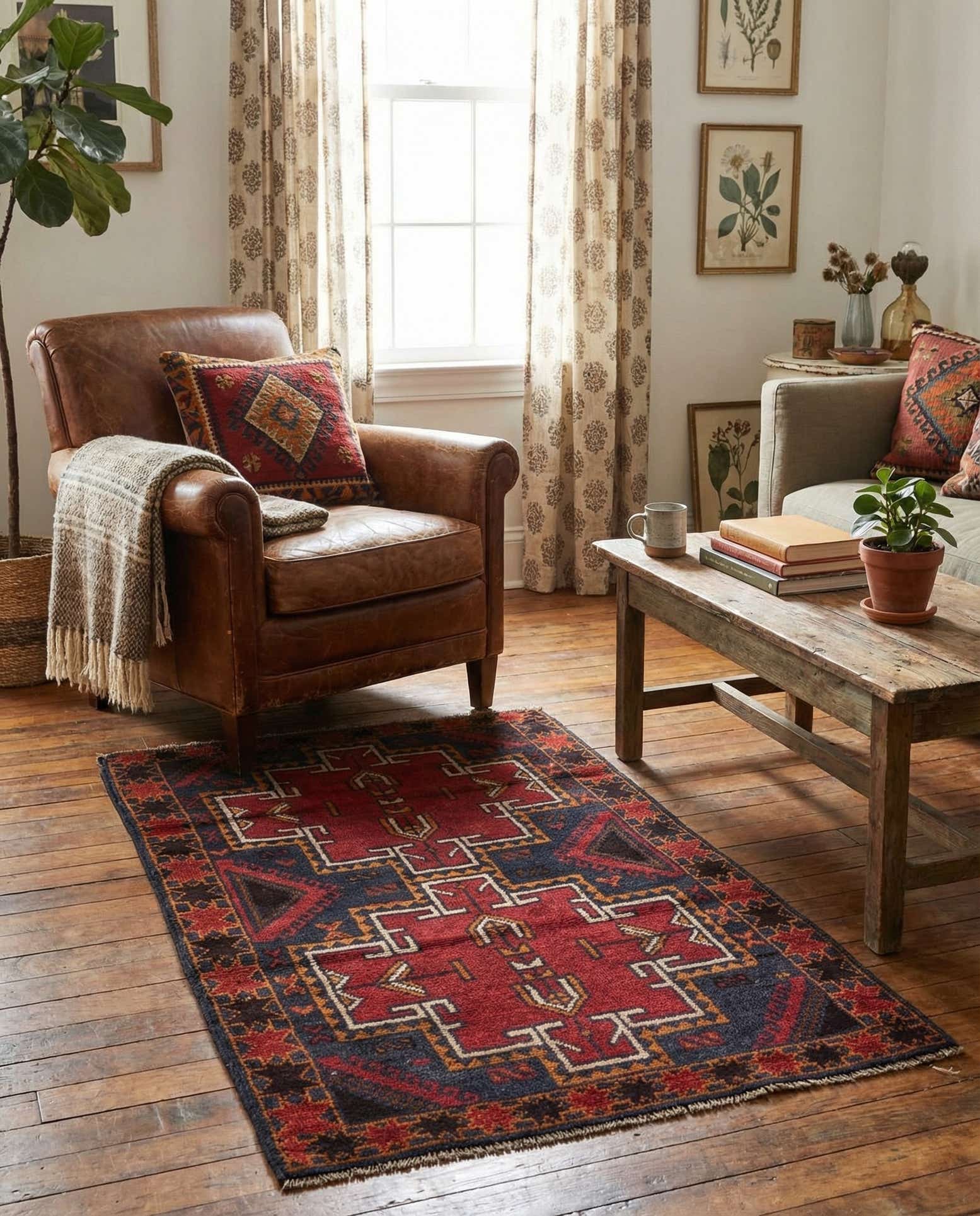 2' 10 x 4' 5 Hand Knotted Balouch Persian Wool Rug
