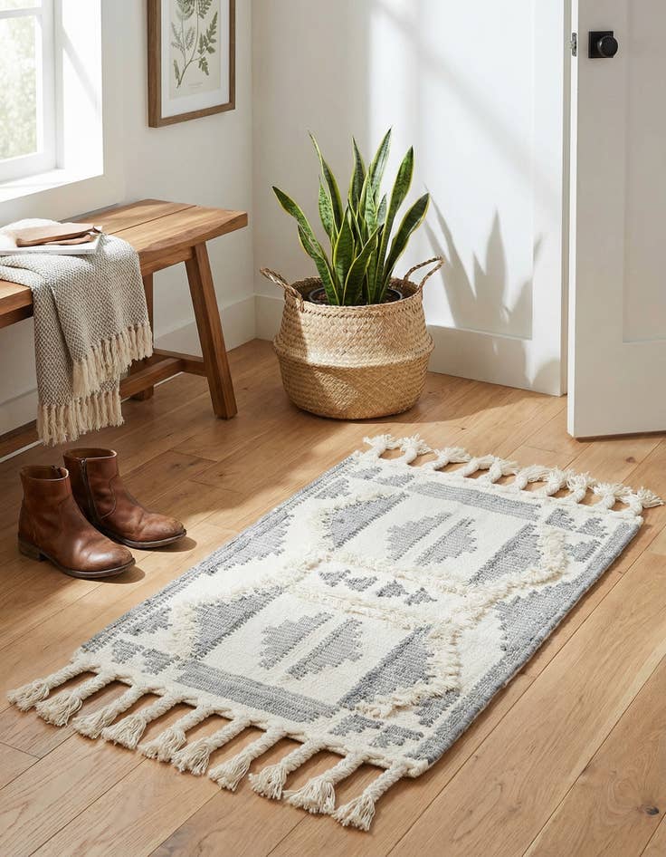 Detail image of 2' x 3' 1  Hand Woven Arizona Wool Rug