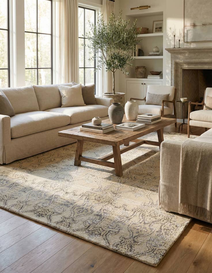 Detail image of 8' x 9' 5  Hand Knotted Darya Rug