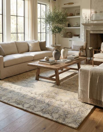 8' x 9' 5 Hand Knotted Darya Rug