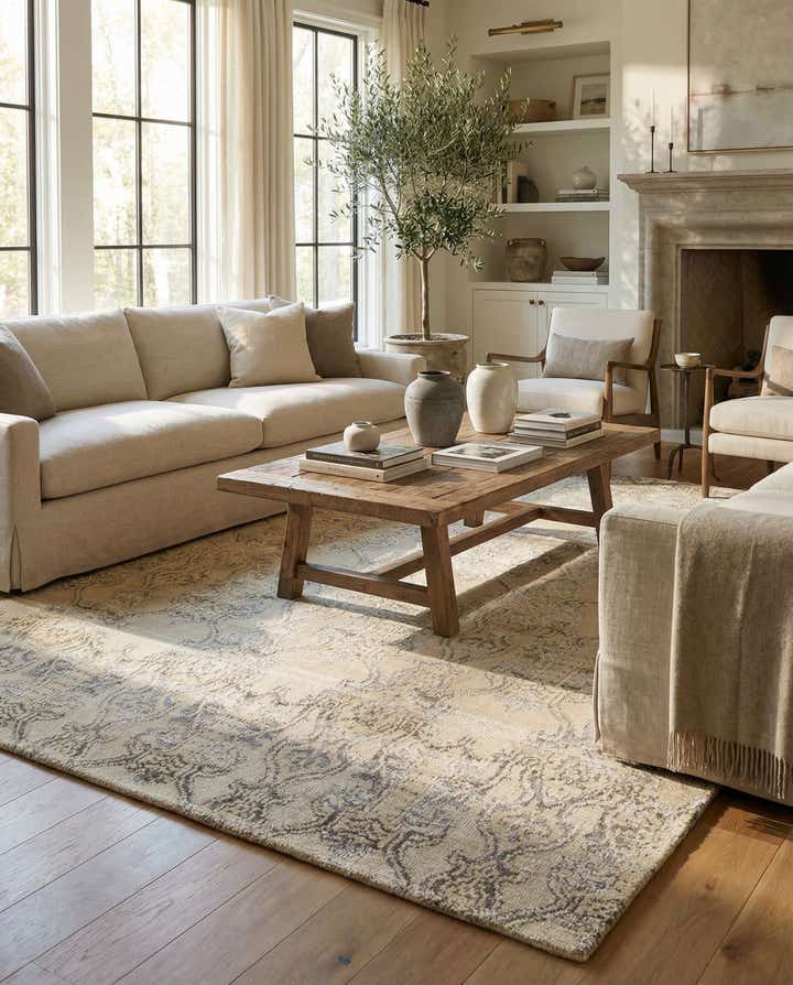8' x 9' 5 Hand Knotted Darya Rug