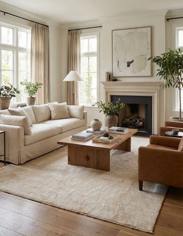 7' 6 x 10' Hand Knotted Oushak Wool Rug