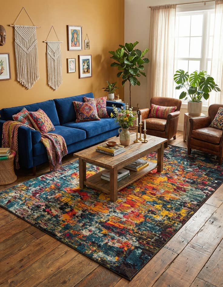 Detail image of 8' x 11'  Washable Casablanca Rug