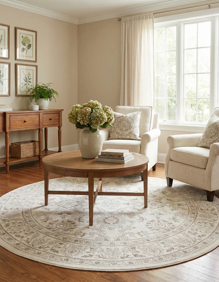 7' 10 x 7' 10 Charlotte Round Rug