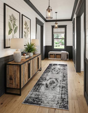 Gray Aarhus Runner Rug