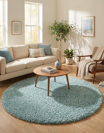 6' 7 x 6' 7 Zermatt Shag Round Rug
