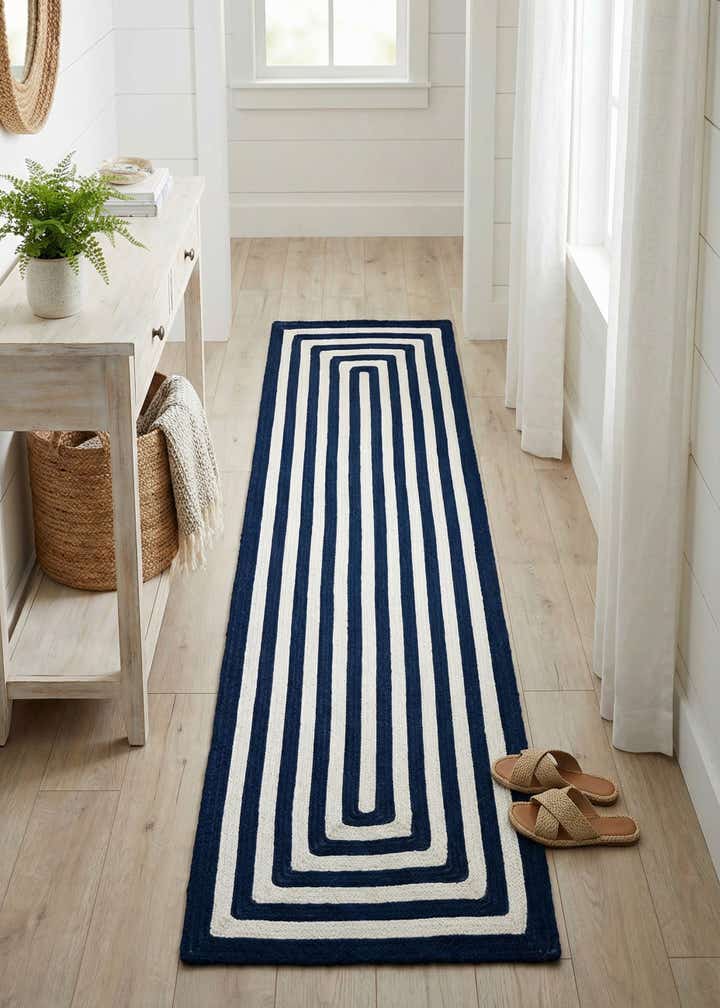 2' x 6' 1 Easy-Clean Eco Verse Washable Indoor / Outdoor Runner Rug