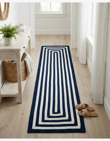 2' x 6' 1 Easy-Clean Eco Verse Washable Indoor / Outdoor Runner Rug
