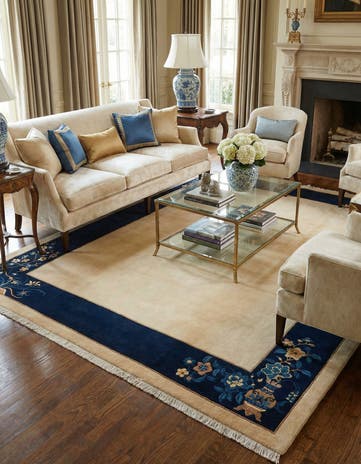 5' 9 x 7' 10 Hand Knotted Darya Wool Rug
