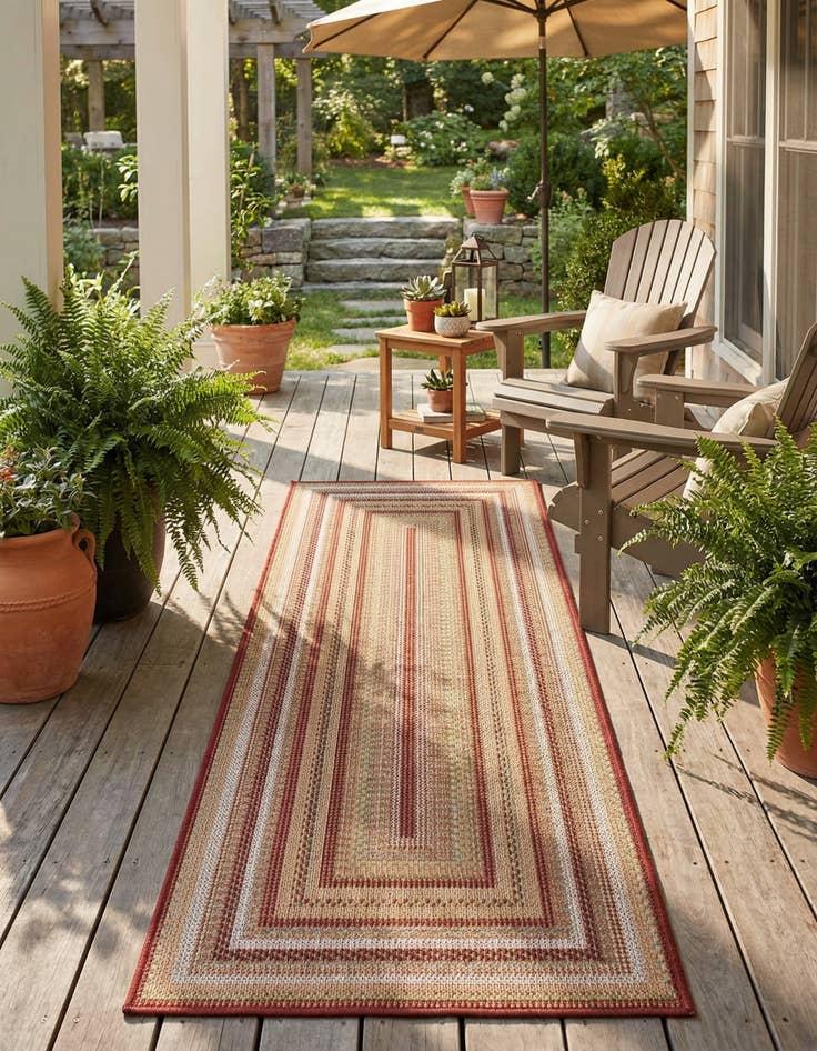 Detail image of 2' x 6'  Washable Baja Indoor / Outdoor Runner Rug
