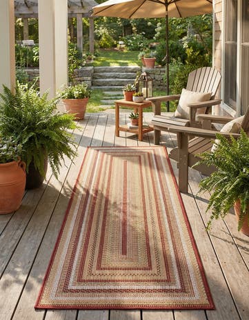 2' x 6' Easy-Clean Baja Indoor / Outdoor Runner Rug