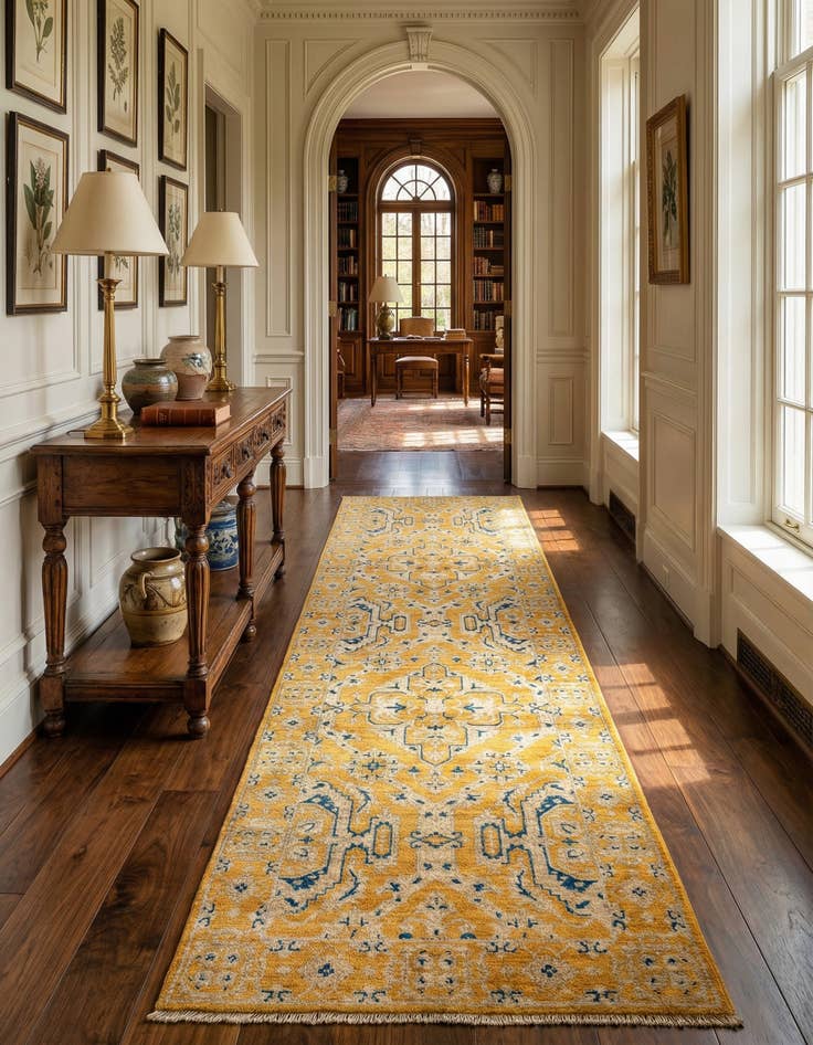 Detail image of 2' 9 x 9' 7 Ziegler Wool Runner Rug