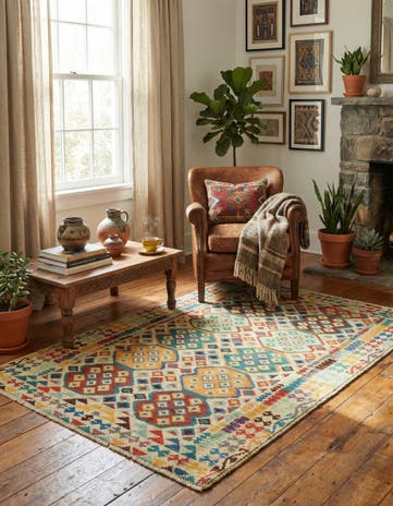 3' 3 x 5' Hand Knotted Balouch Rug