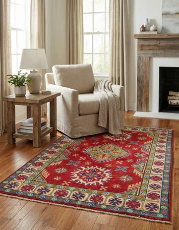 3' 3 x 5' Hand Knotted Kazak Rug