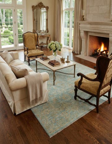 7' 8 x 9' 10 Hand Knotted Ziegler Rug