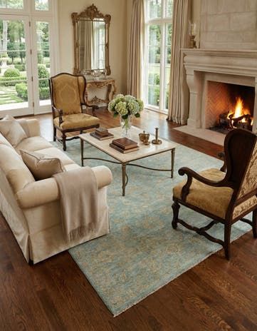 7' 8 x 9' 10 Hand Knotted Ziegler Rug