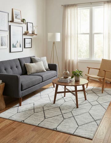 4' x 6' Lattice Trellis Rug