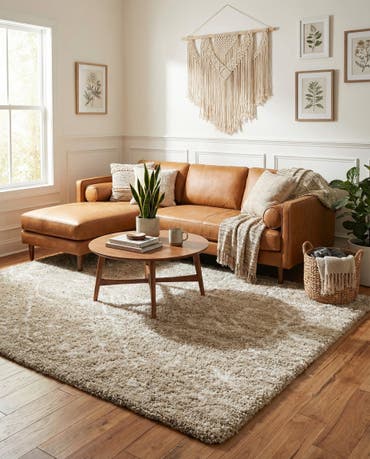  8' x 8' Moroccan Shag Square Rug