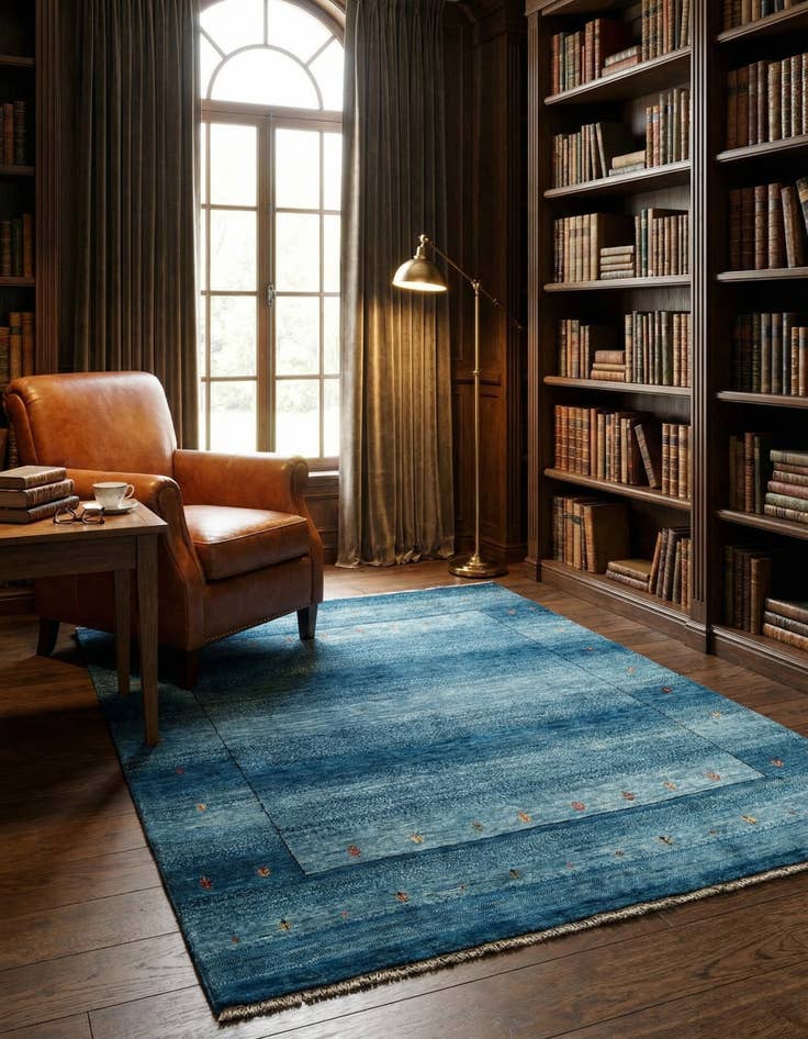 Detail image of  4' 11 x 6' 4  Hand Knotted Kashkuli Rug