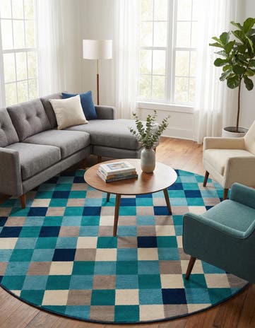 7' x 7' Azalea Round Rug