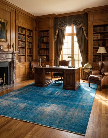 7' 6 x 11' Hand Knotted Ultra Vintage Persian Wool Rug