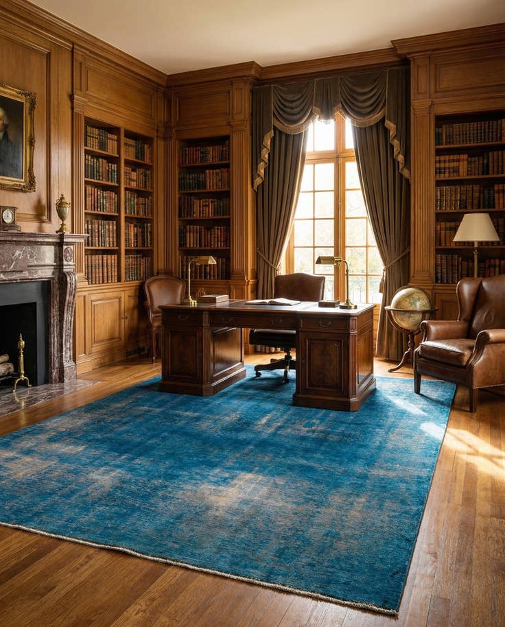 Detail image of 7' 6 x 11' Hand Knotted Ultra Vintage Persian Wool Rug