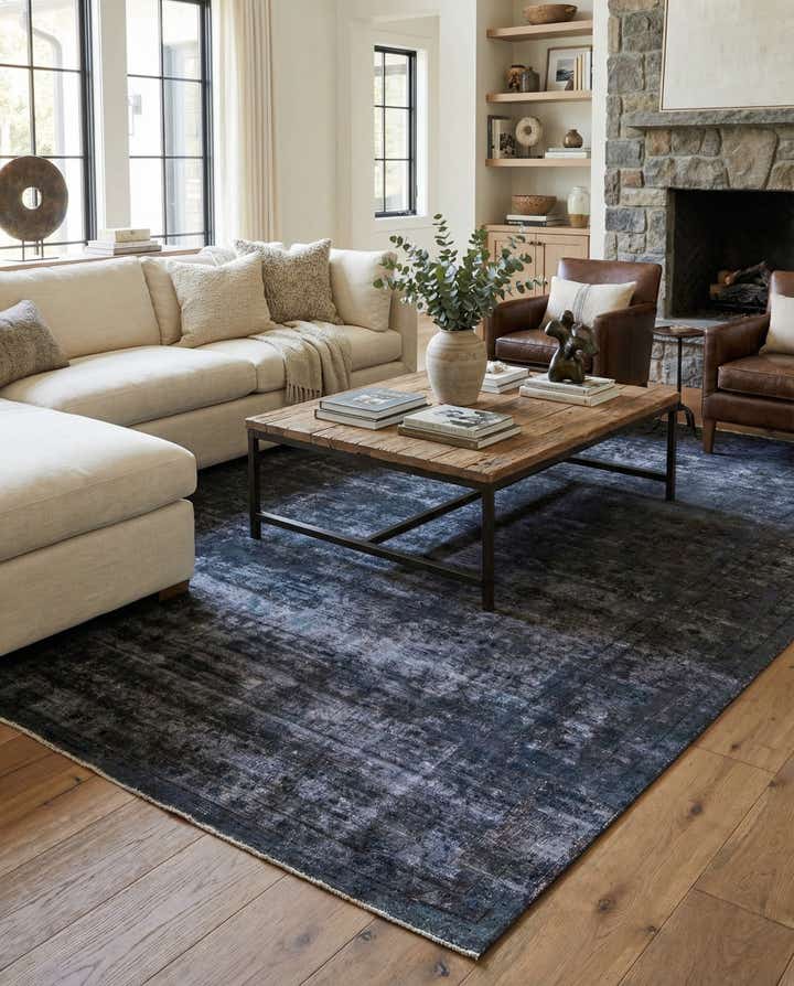 9' 8 x 12' 3 Hand Knotted Ultra Vintage Persian Wool Rug