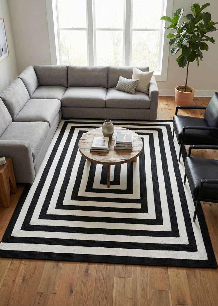 7' 10 x 10' Easy-Clean Eco Verse Washable Indoor / Outdoor Rug