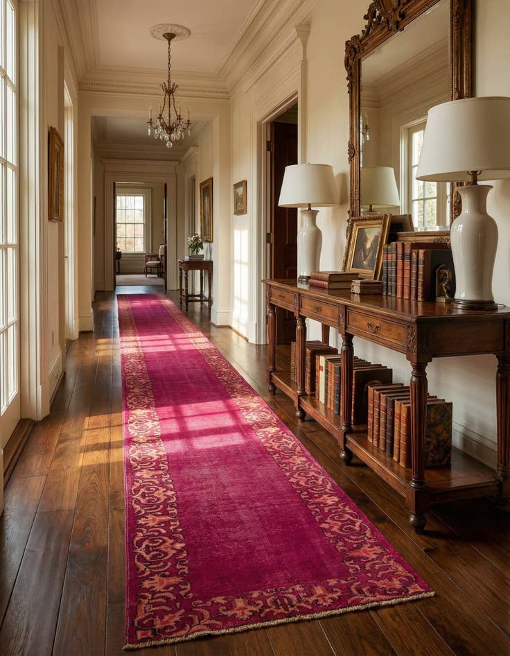 Detail image of 2' 9 x 15' 6  Hand Knotted Ultra Vintage Persian Wool Runner Rug