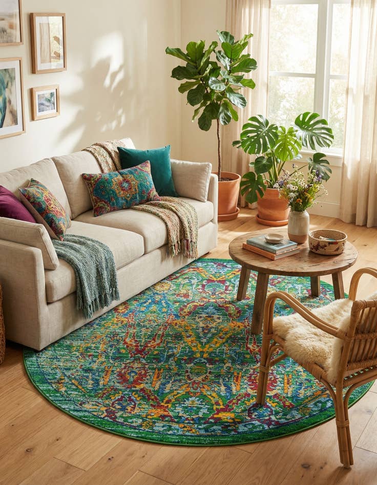 Detail image of  7' 10 x 7' 10 Calypso Round Rug